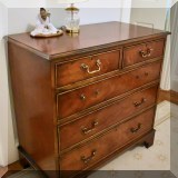 F09. Antique 5-drawer chest. 33.5” x 34”x18” - $450